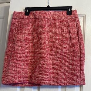 Pink and white banana republic skirt